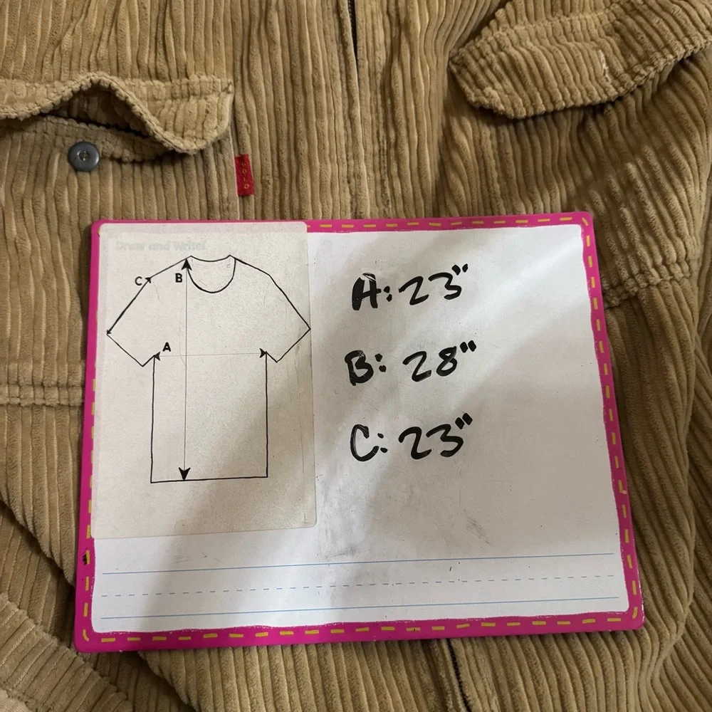 Vintage Bugle Boy Gold Crest Corduroy Zip Up - Picture 7 of 7